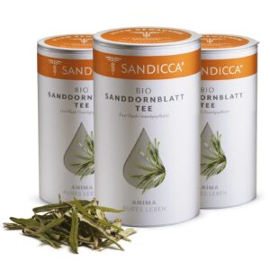 Bio Sanddorn Fruchttee Detox aus Österreich mit Bio Sanddornblätter