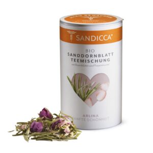 Bio Sanddorn Teemischung Detox aus Österreich mit Bio Sanddornblatt, Rosenblüte und Frauenmantel