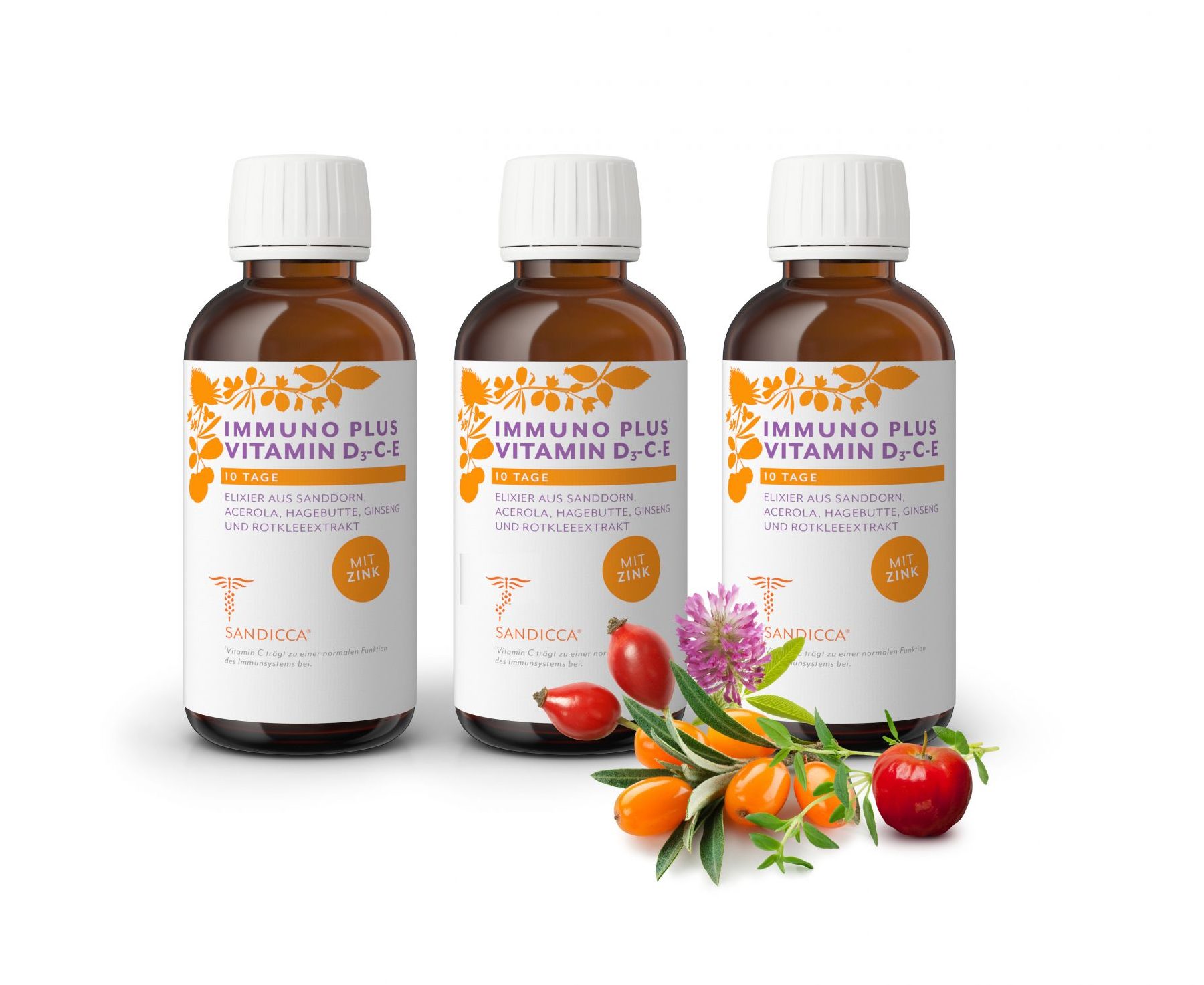 Immuno Plus Vitamin D3-C-E und Zink / 1 Monats-Abo – SANDICCA