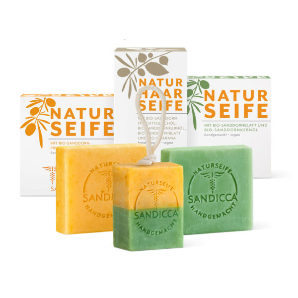 Naturseife-Verwöhnset mit Bio-Sanddorn und Bio-Guarana