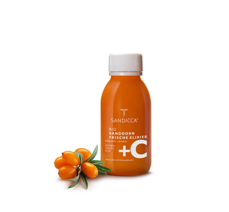 Frisches Vitamin C zur Stärkung des Immunsystms aus österreichischen Bio Sanddornbeeren
